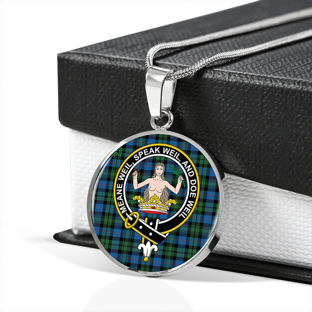 Scottish Tartan Urquhart (Smibert) Ancient Clan Circle Necklace Classic Style