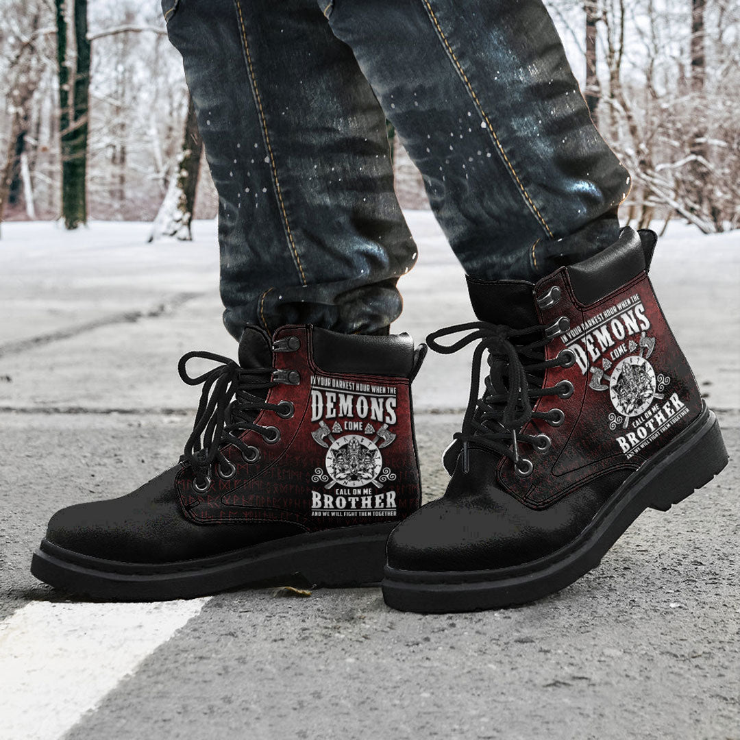 Viking All Season Boots Valhalla Viking Odin Thor Norse Nordic