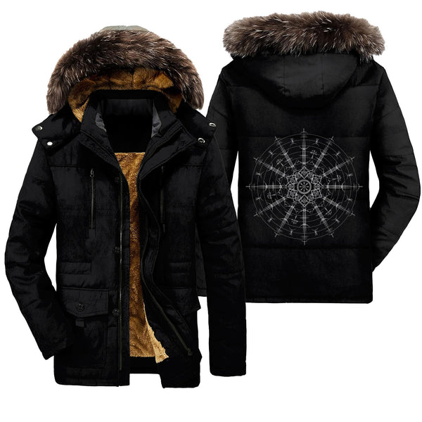 Viking Parka Jacket Vegvisir Magic