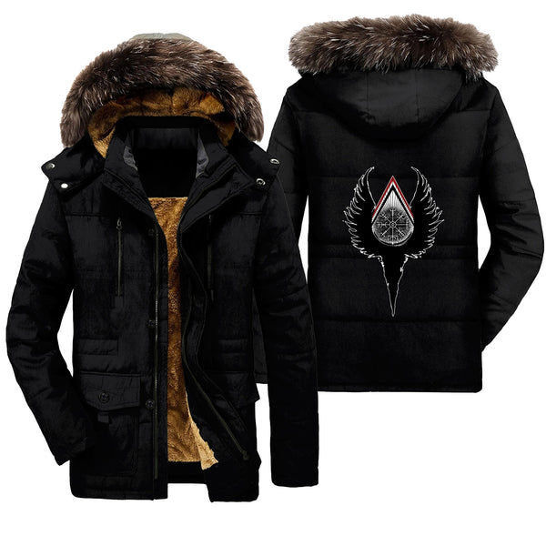 Viking Parka Jacket Vegvisir & Wings