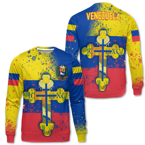 Venezuela Sweatshirt Flag & Coat Of Arms Orthodox Style