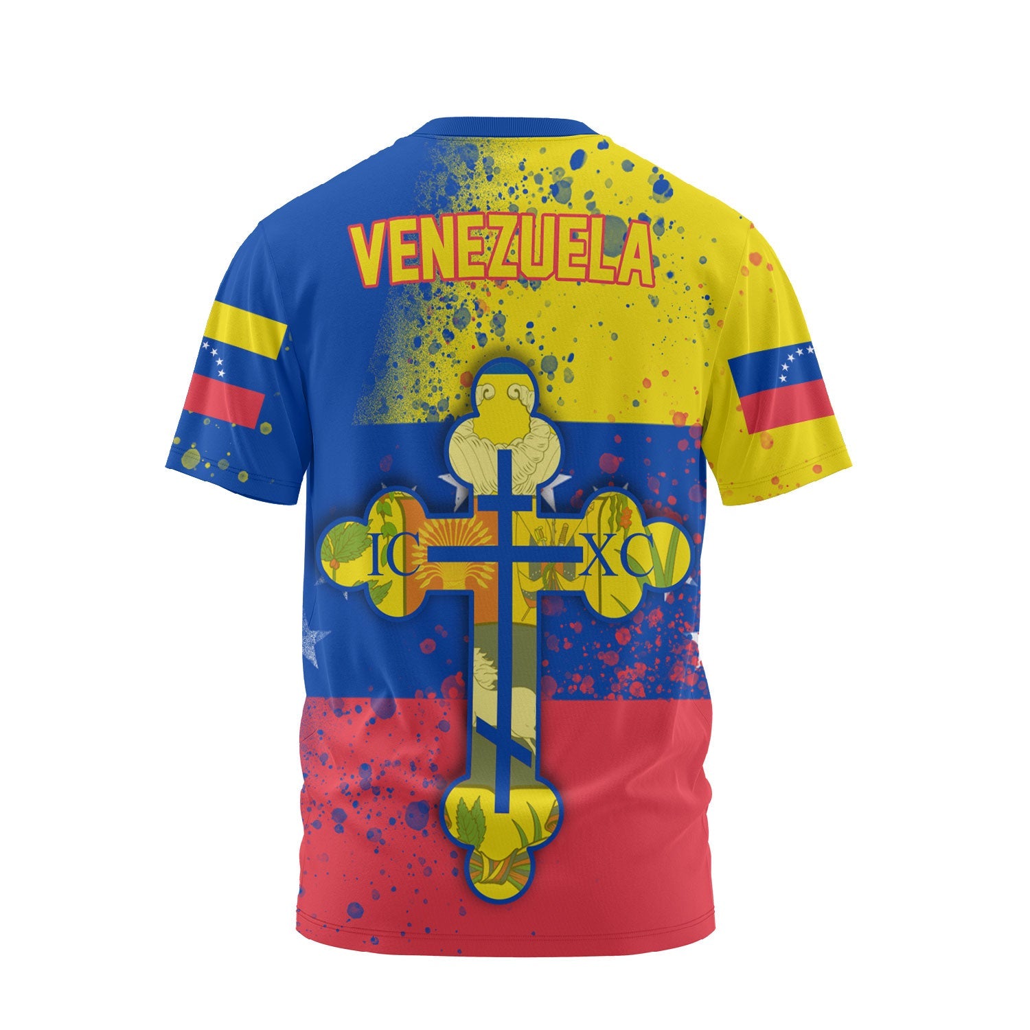 Venezuela T Shirt Flag & Coat Of Arms Orthodox Style