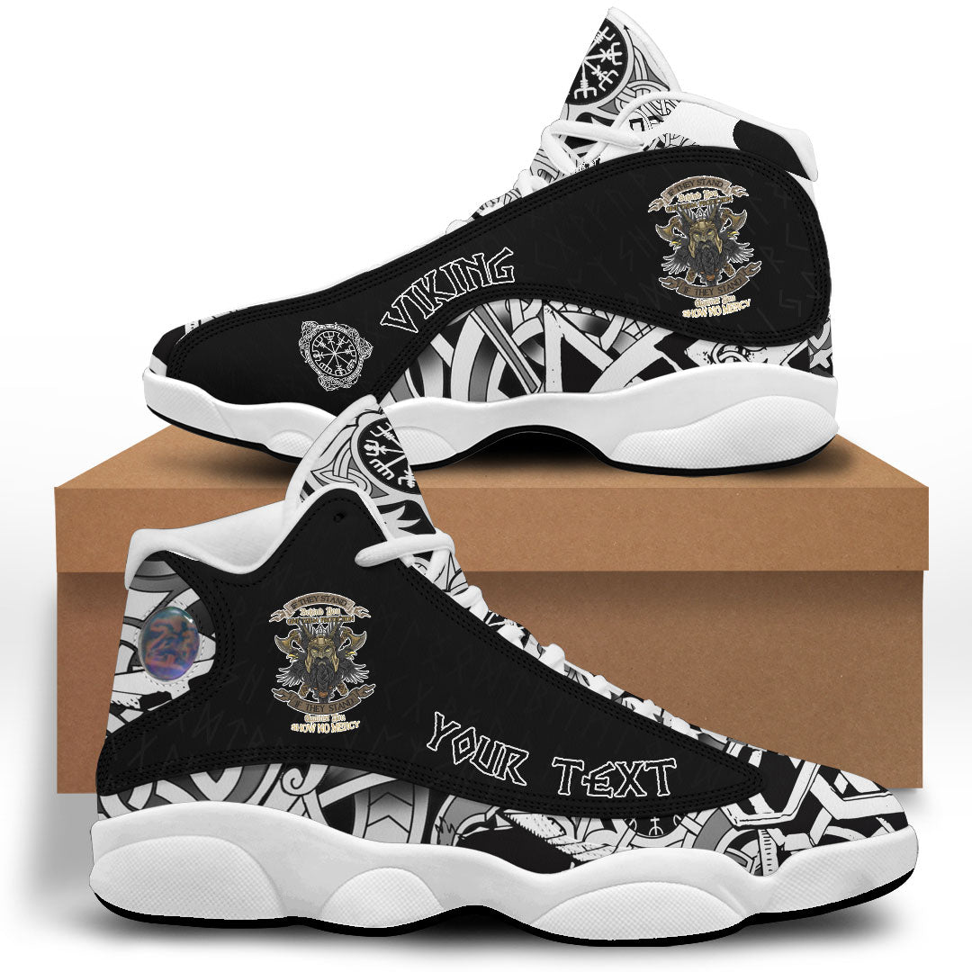 Custom Viking Sneaker J13 Veteran Warrior Pride No Mercy