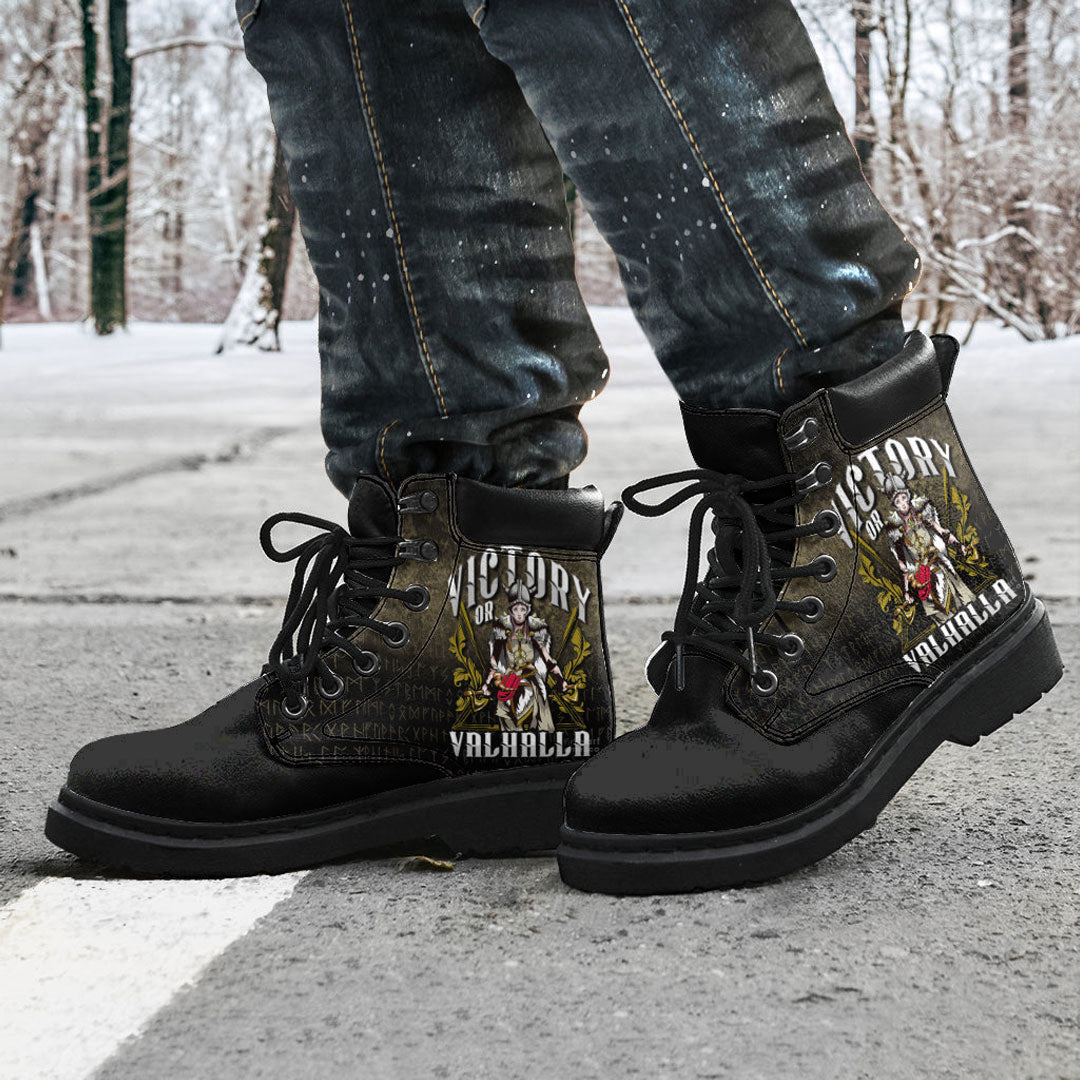 Viking All Season Boots Victory Or Valhalla Norse Myth Viking Historical