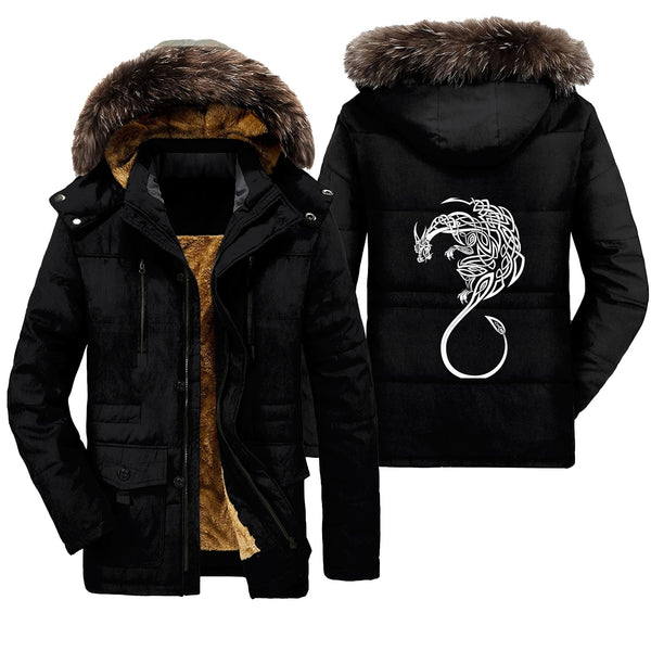 Viking Parka Jacket Viking Celtic Dragon