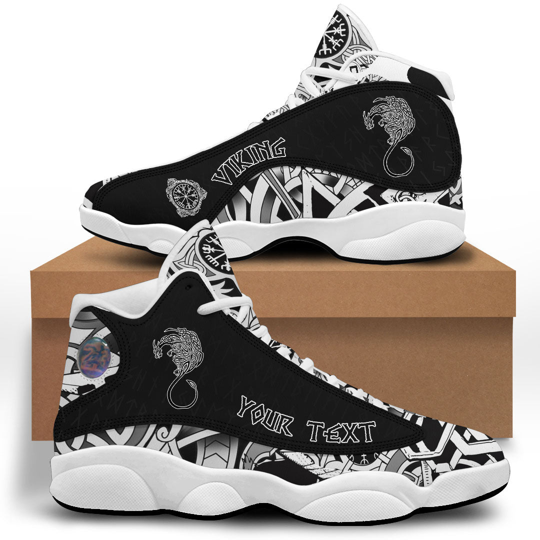 Custom Viking Sneaker J13 Viking Celtic Dragon