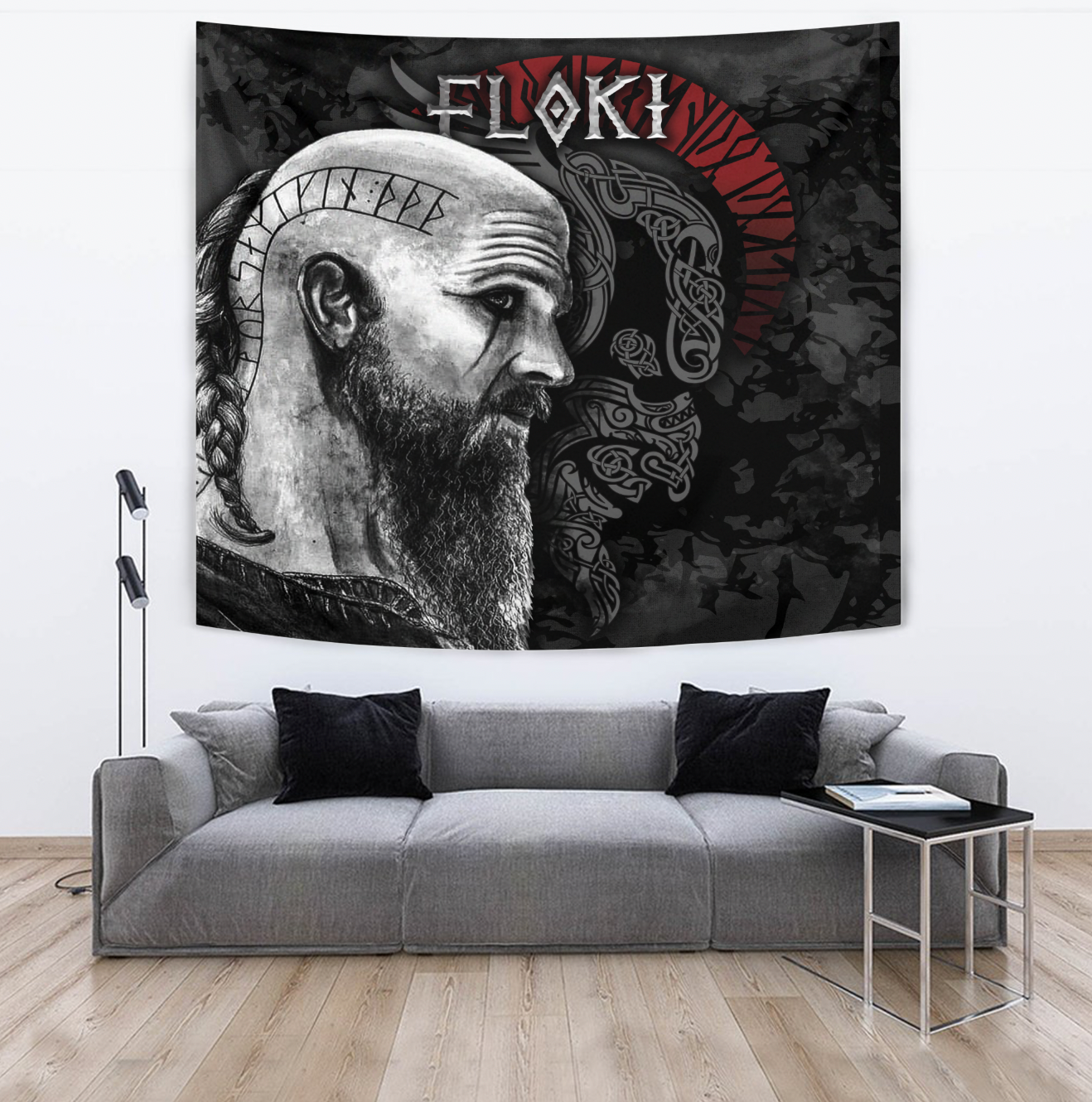 Viking Tapestry Floki 3D