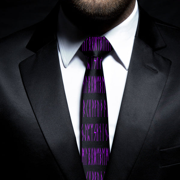 Viking Necktie Letter Purple