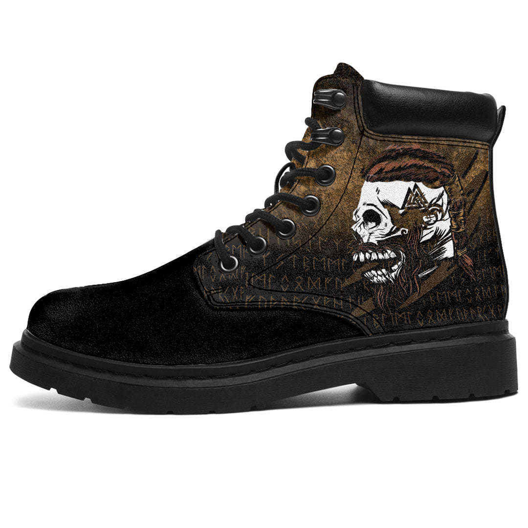 Viking All Season Boots Skull Tattoo