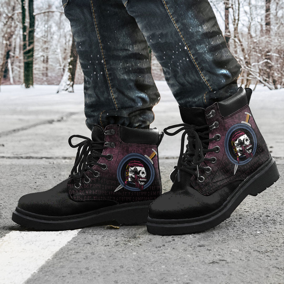 Viking All Season Boots Skull