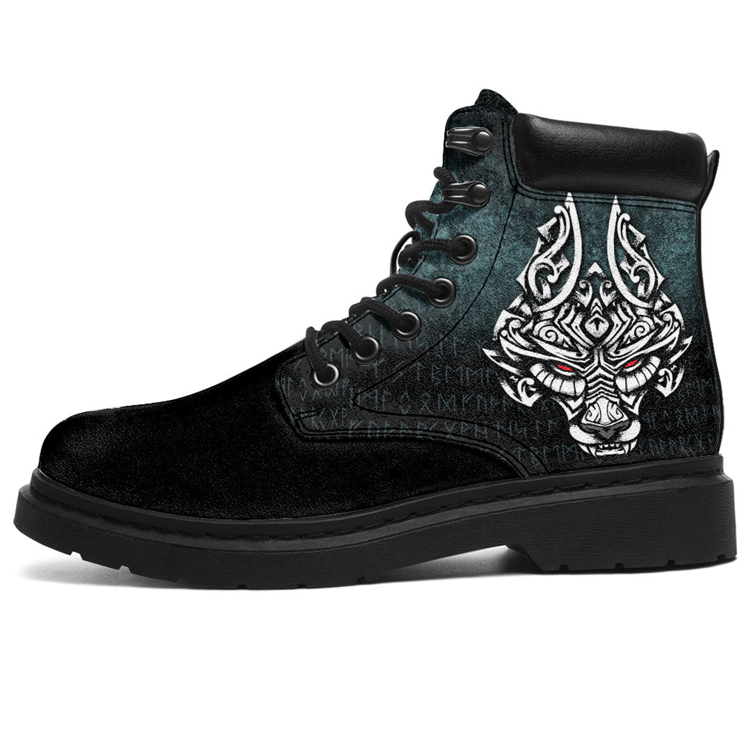 Viking All Season Boots Symbol Fenrir Wolf Son Of Loki