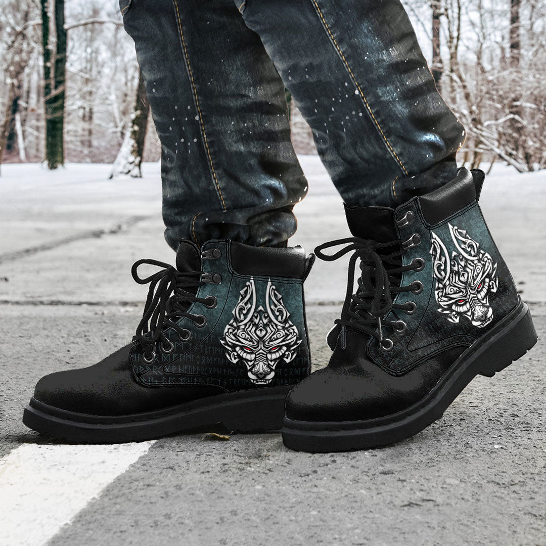 Viking All Season Boots Symbol Fenrir Wolf Son Of Loki