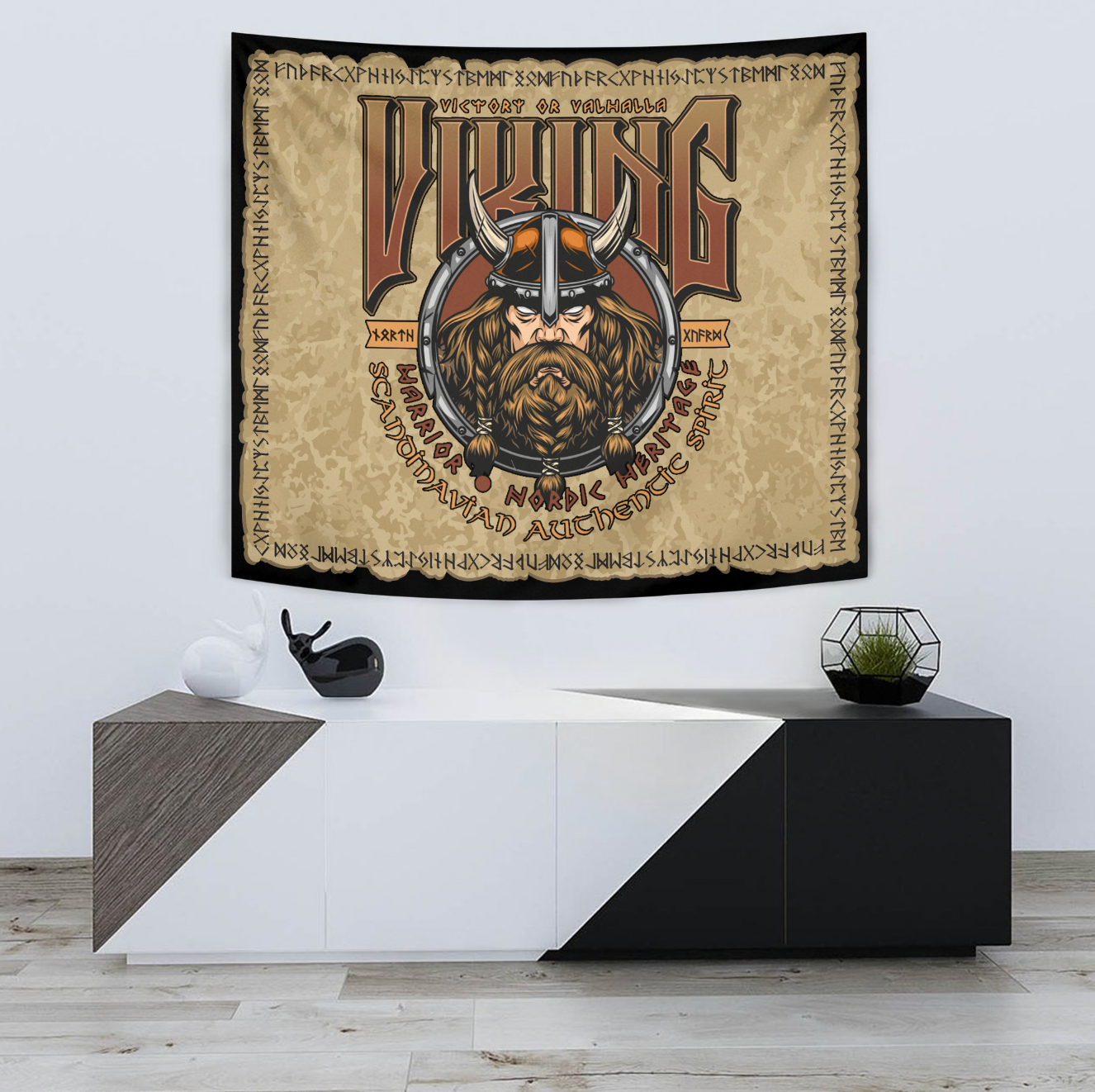 Viking Tapestry Warrior Nordic Heritage