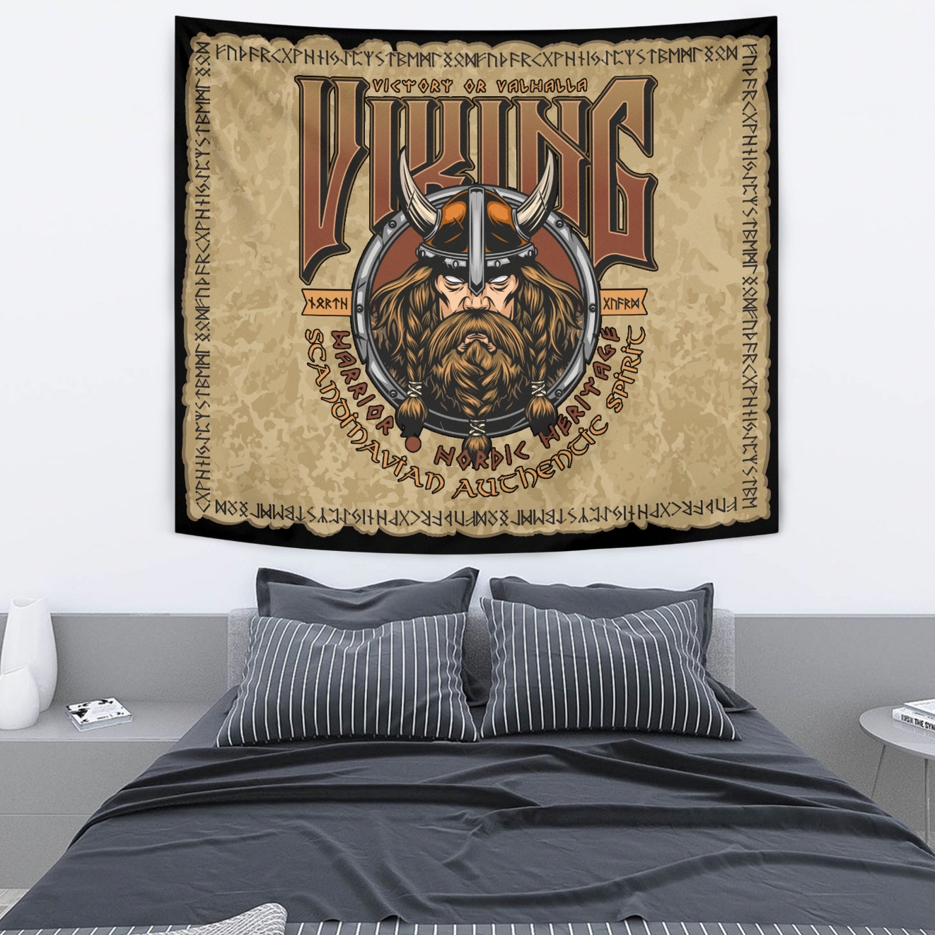 Viking Tapestry Warrior Nordic Heritage