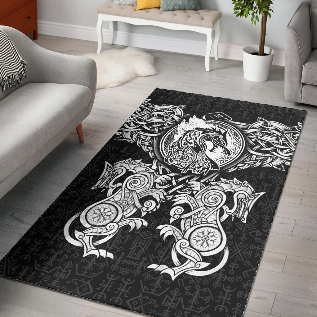 Viking Area Rug Viking Wolf