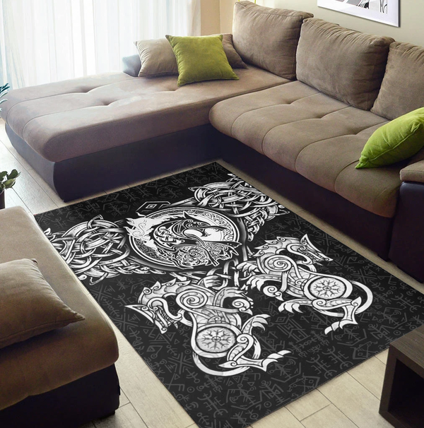 Viking Area Rug Viking Wolf