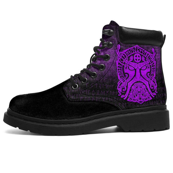 Viking All Season Boots Thor Godmask Purple Viking Hel