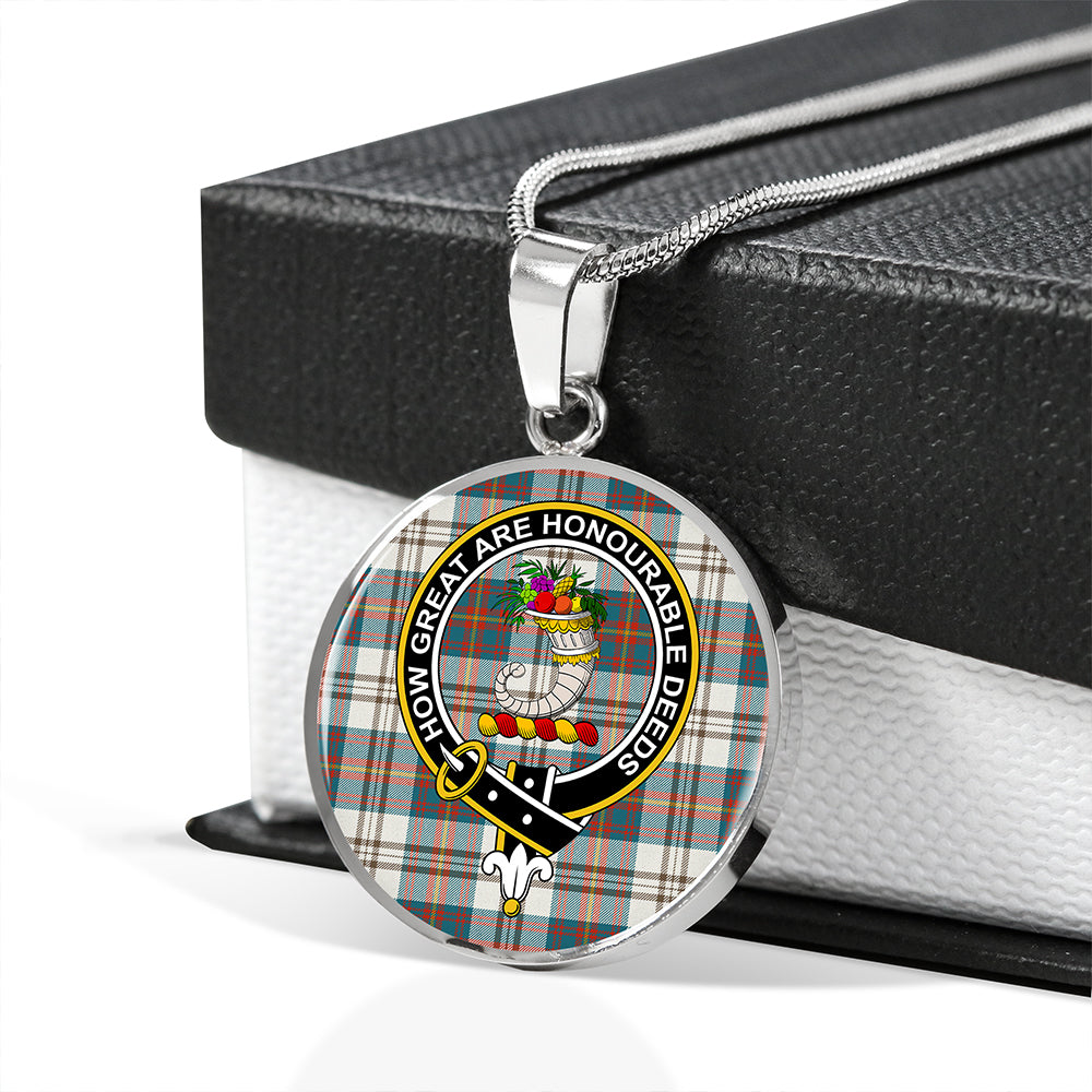 Scottish Tartan Walker Dress Ancient Clan Circle Necklace Classic Style