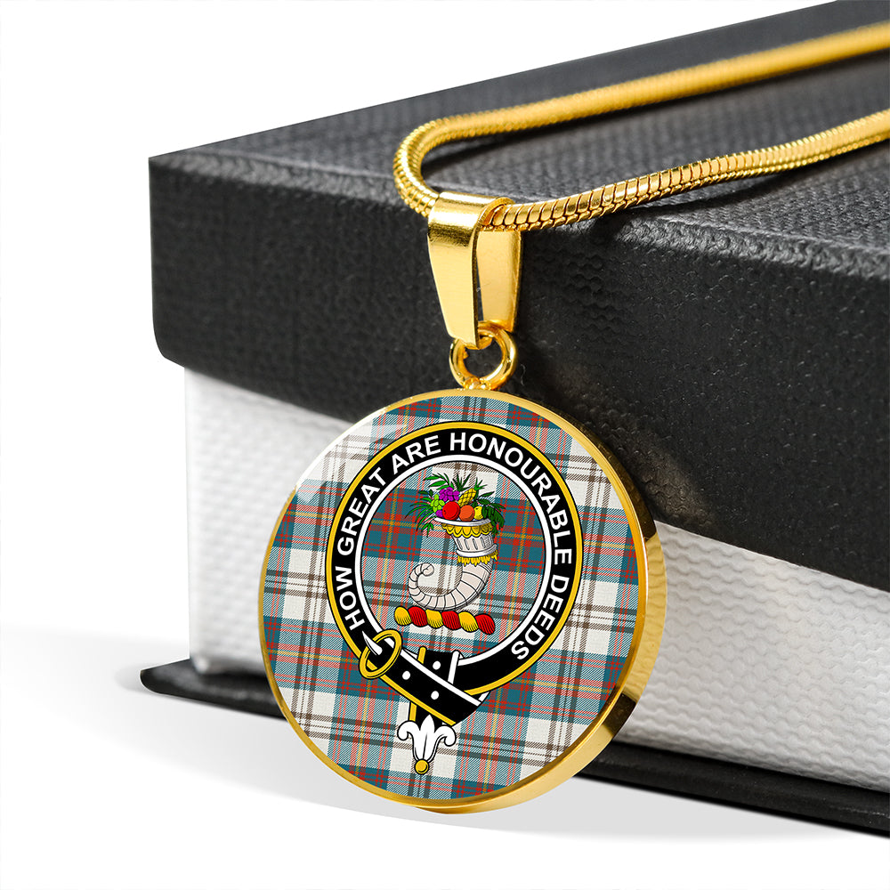 Scottish Tartan Walker Dress Ancient Clan Circle Necklace Classic Style