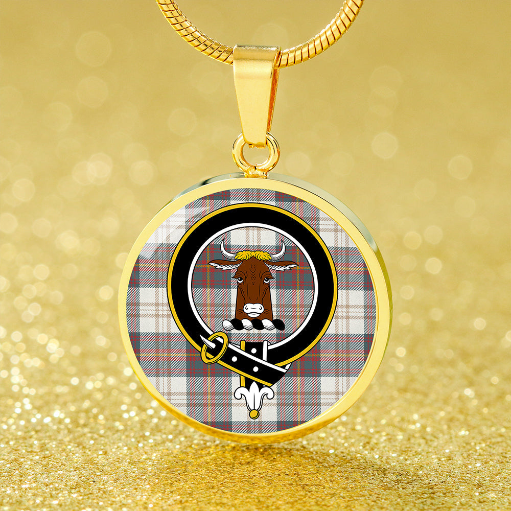 Scottish Tartan Walker Dress Weathered Clan Circle Necklace Classic Style
