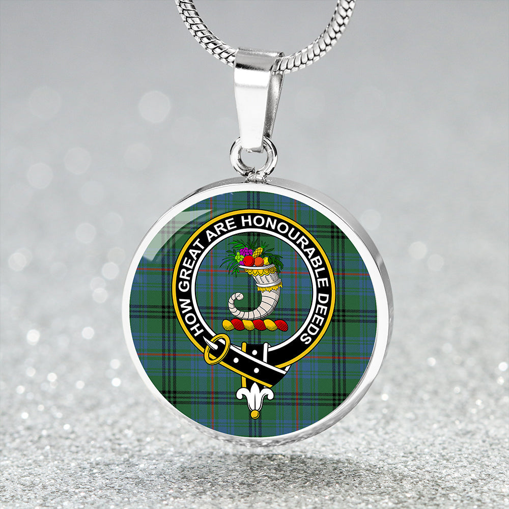 Scottish Tartan Walker Hunting Ancient Clan Circle Necklace Classic Style