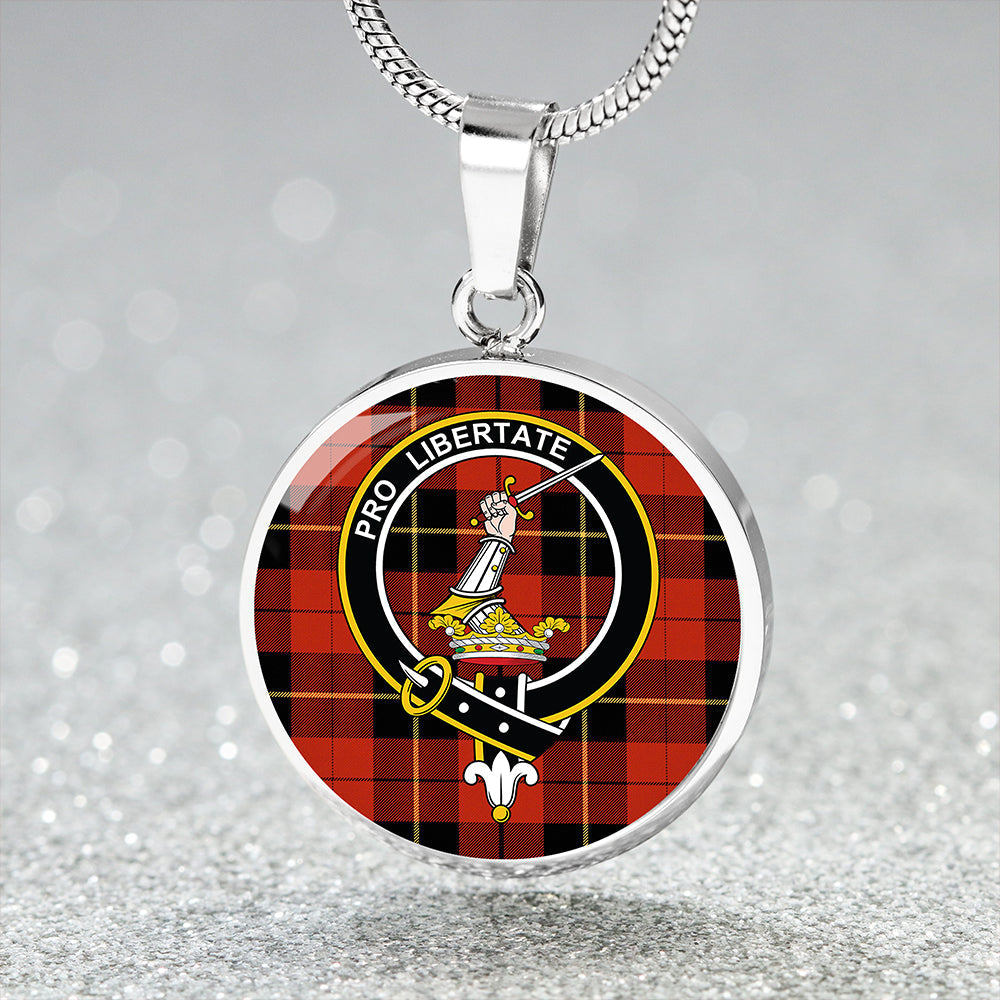 Scottish Tartan Wallace (Wallas) Ancient Clan Circle Necklace Classic Style