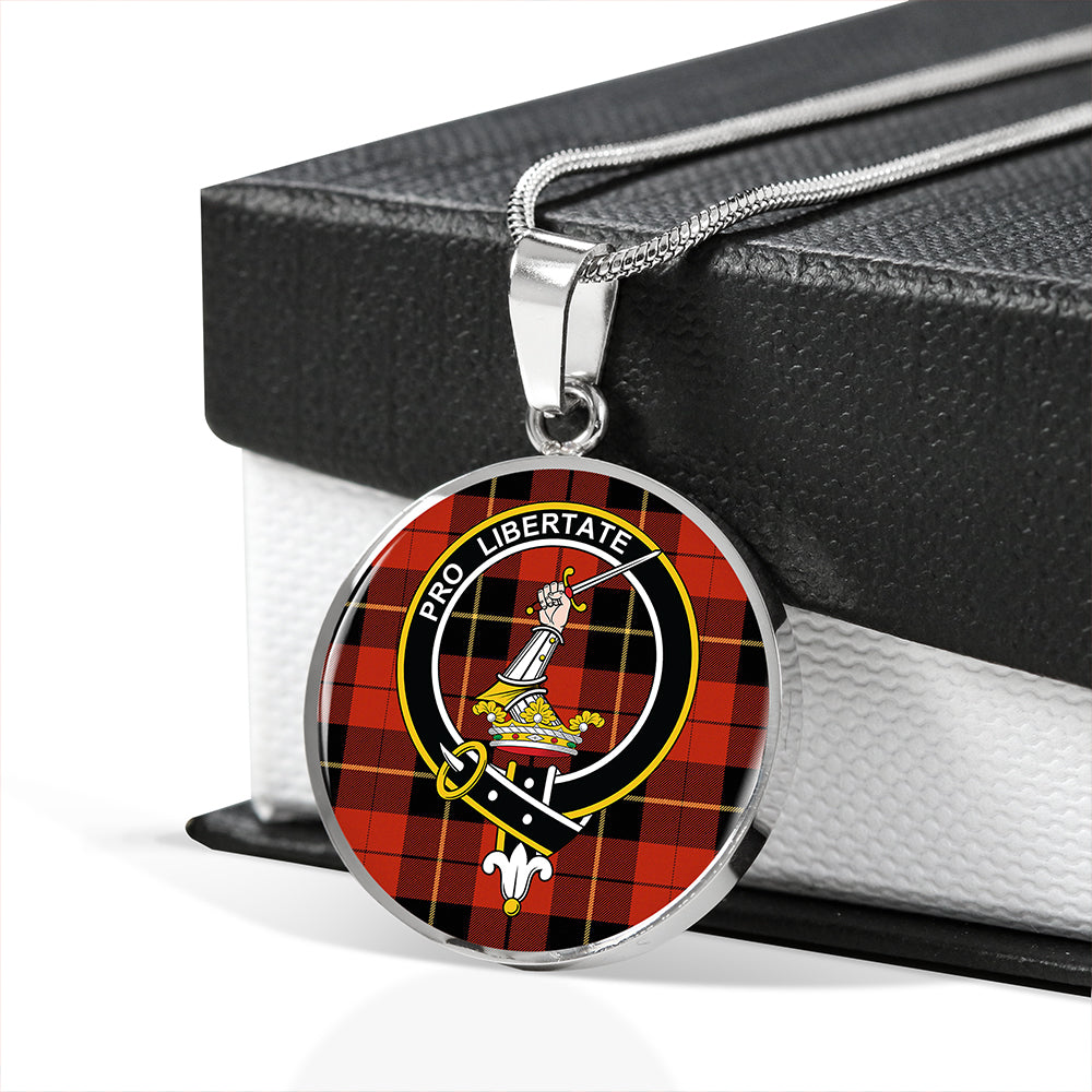 Scottish Tartan Wallace (Wallas) Ancient Clan Circle Necklace Classic Style