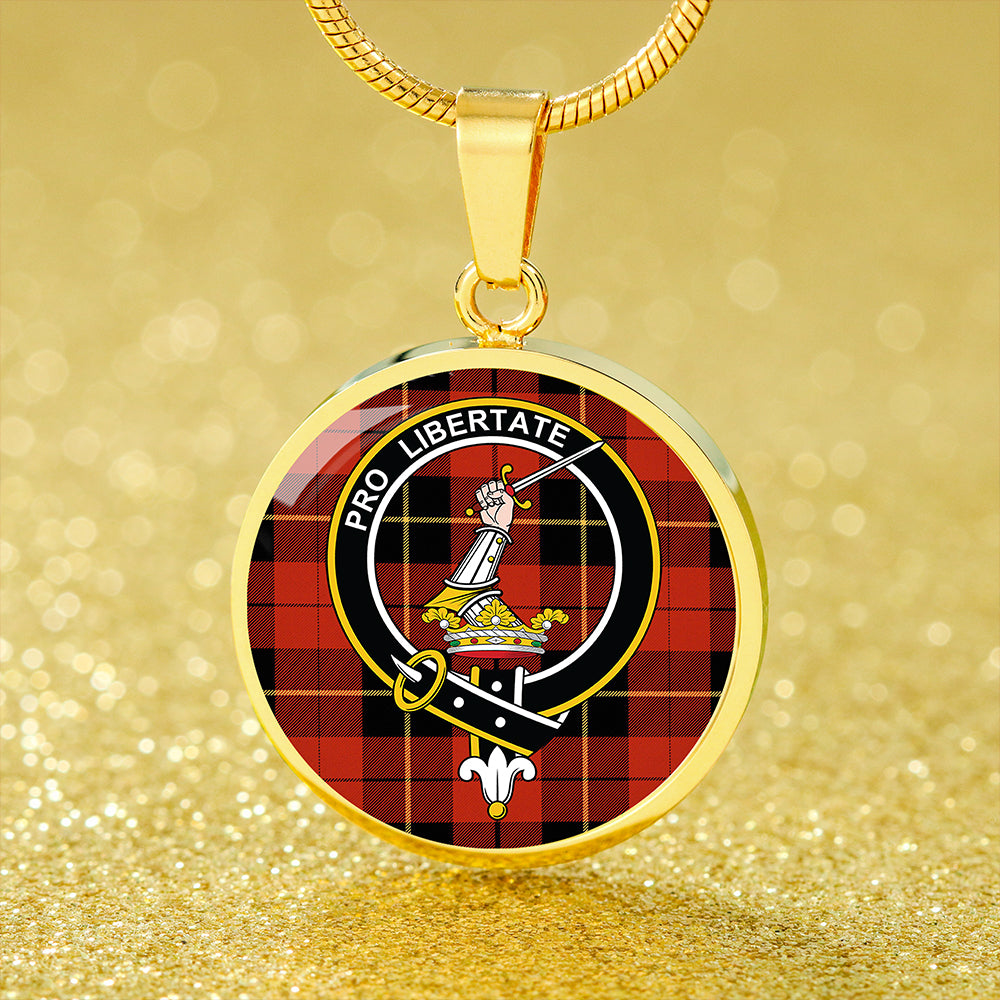 Scottish Tartan Wallace (Wallas) Ancient Clan Circle Necklace Classic Style