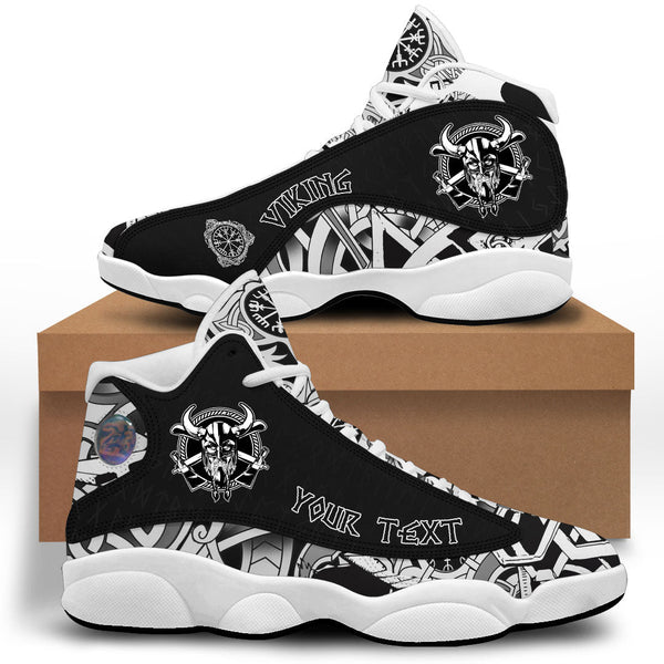 Custom Viking Sneaker J13 Warrior Head With Axe