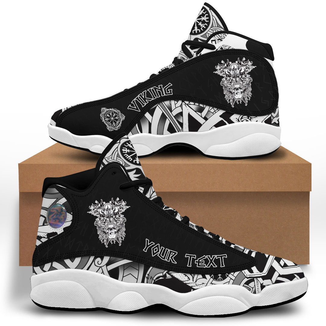 Custom Viking Sneaker J13 Warrior Skull