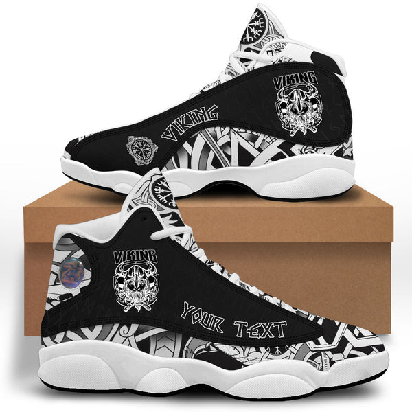 Custom Viking Sneaker J13 Warrior With Skull