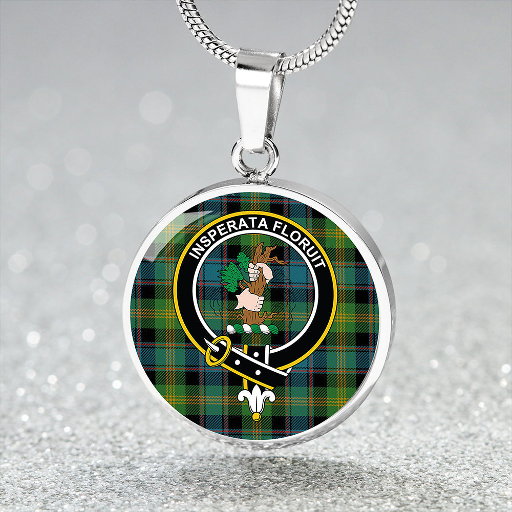 Scottish Tartan Watson (Wate/Watt) Ancient Clan Circle Necklace Classic Style