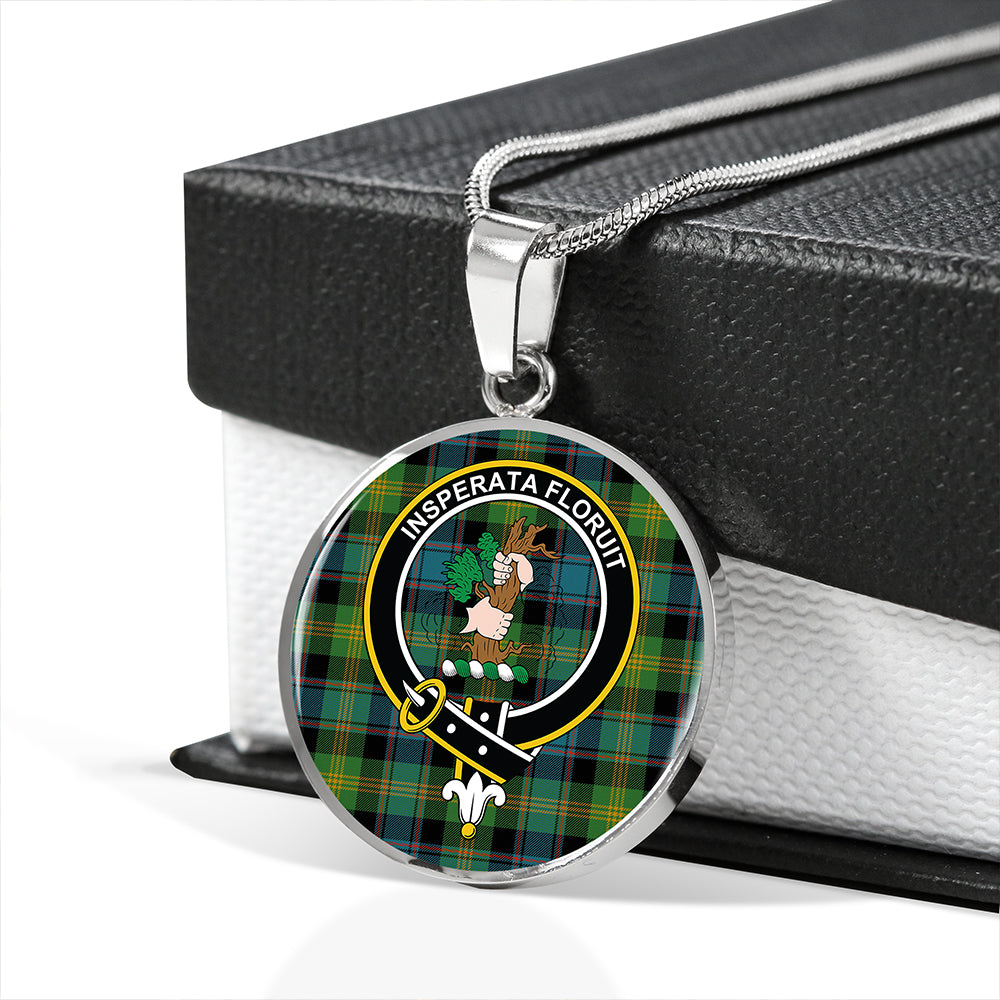 Scottish Tartan Watson (Wate/Watt) Ancient Clan Circle Necklace Classic Style
