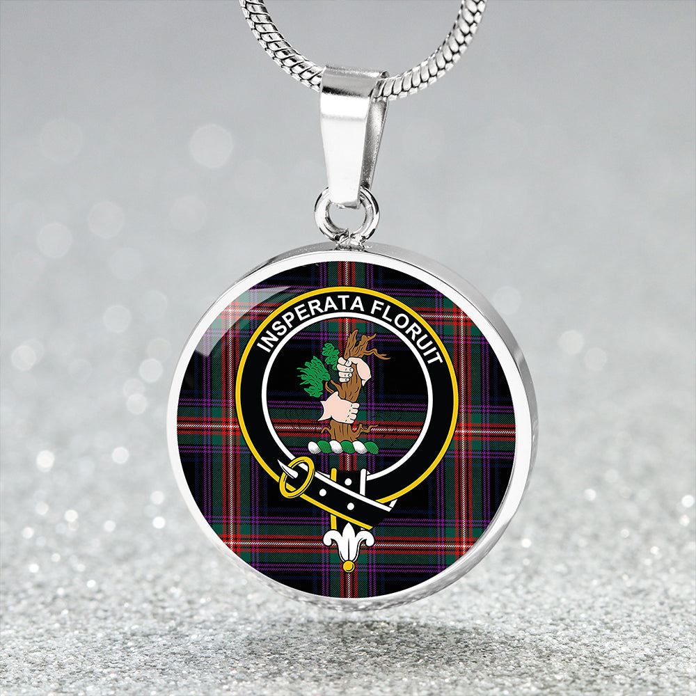 Scottish Tartan Watt (Wate) Modern Clan Circle Necklace Classic Style