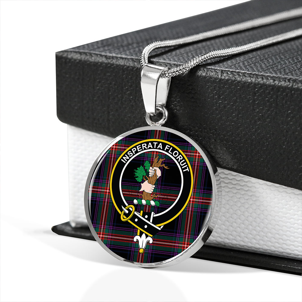 Scottish Tartan Watt (Wate) Modern Clan Circle Necklace Classic Style