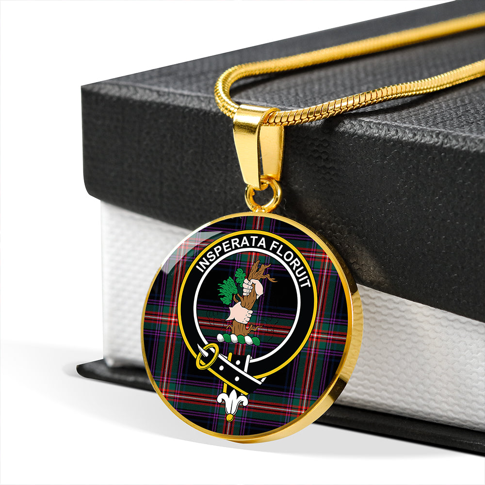 Scottish Tartan Watt (Wate) Modern Clan Circle Necklace Classic Style