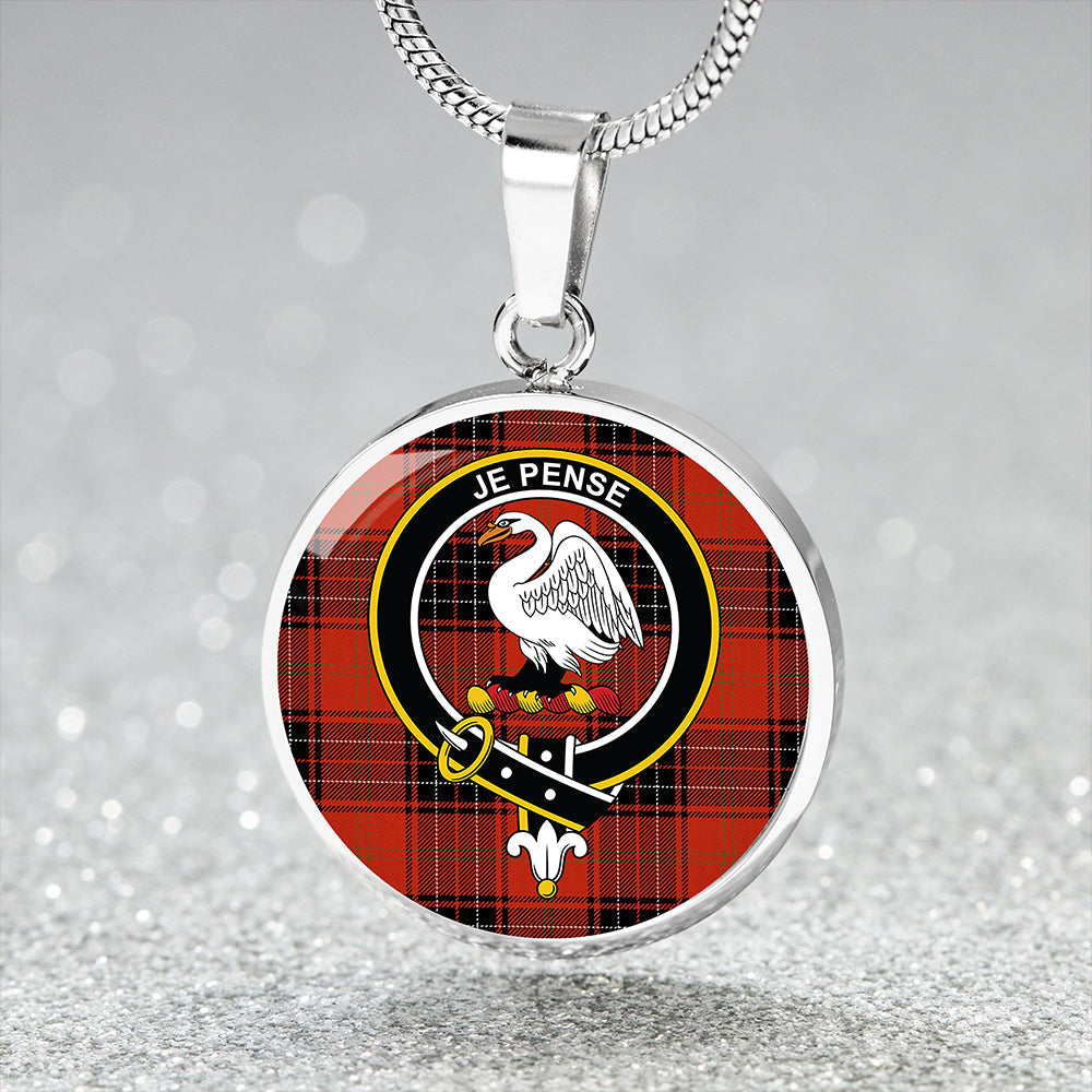 Scottish Tartan Wemyss Ancient Clan Circle Necklace Classic Style