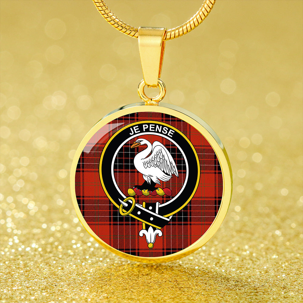 Scottish Tartan Wemyss Ancient Clan Circle Necklace Classic Style