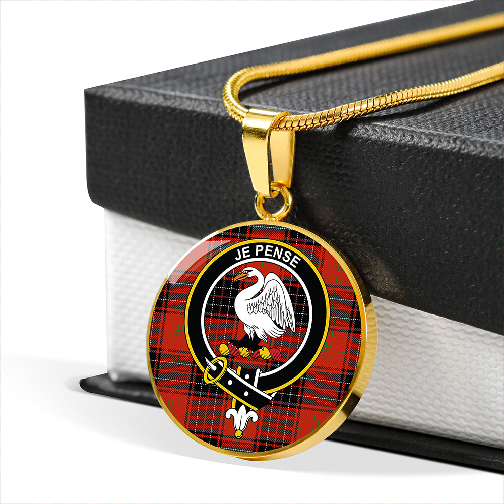 Scottish Tartan Wemyss Ancient Clan Circle Necklace Classic Style