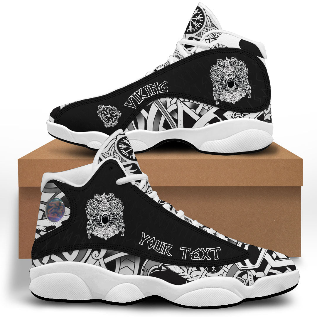 Custom Viking Sneaker J13 Winged Skull