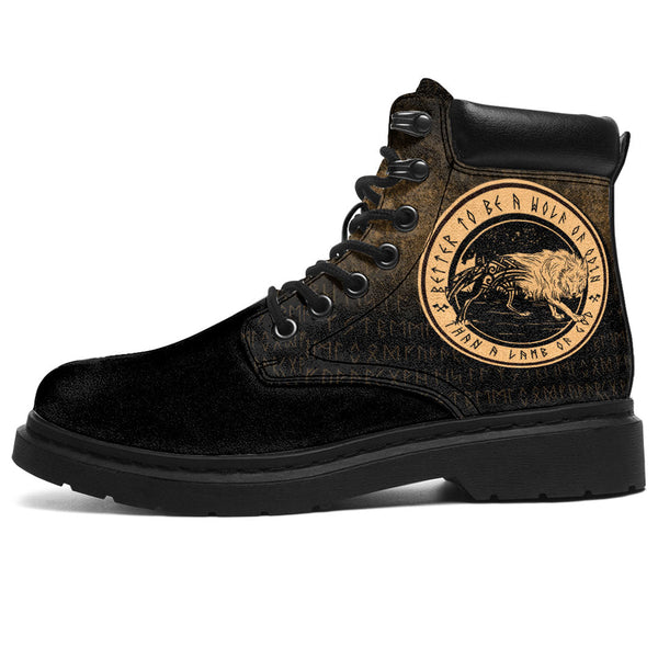 Viking All Season Boots Wolf Of Odin gold