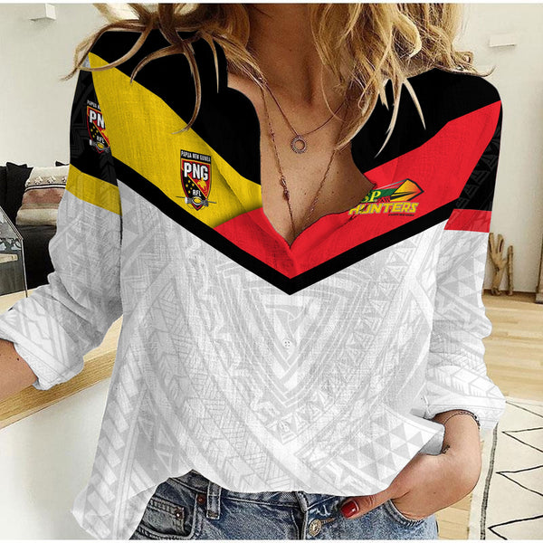 Papua New Guinea Rugby Hunters Women Casual Shirt