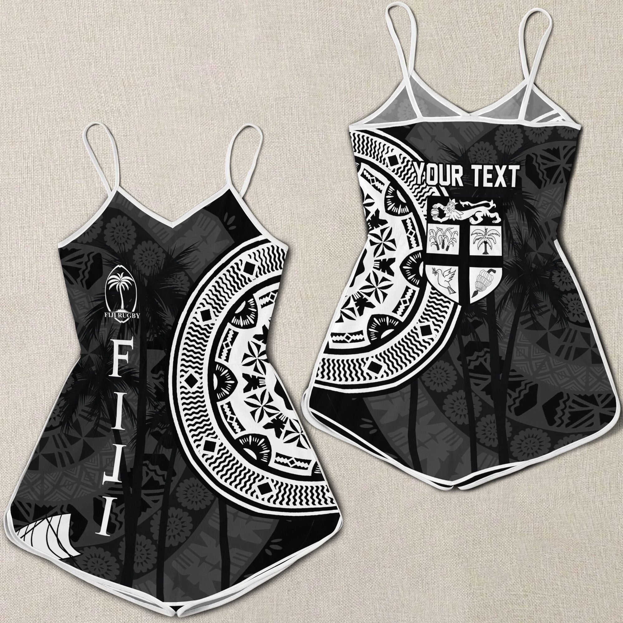 Custom Fiji Rugby Women Romper