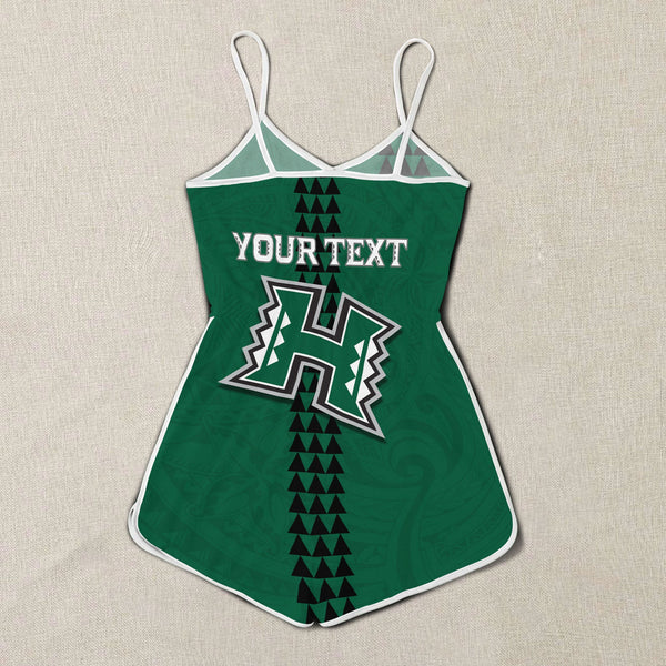 Custom Hawaii Rainbow Warriors Rugby Women Romper