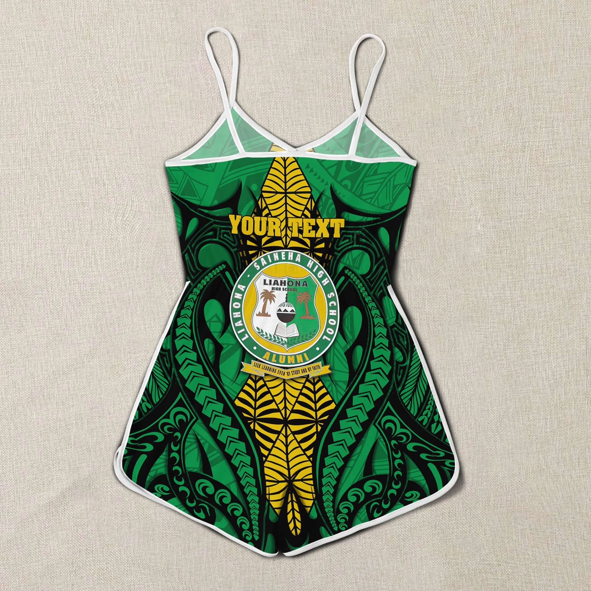 Custom Tonga Liahona High School Women Romper