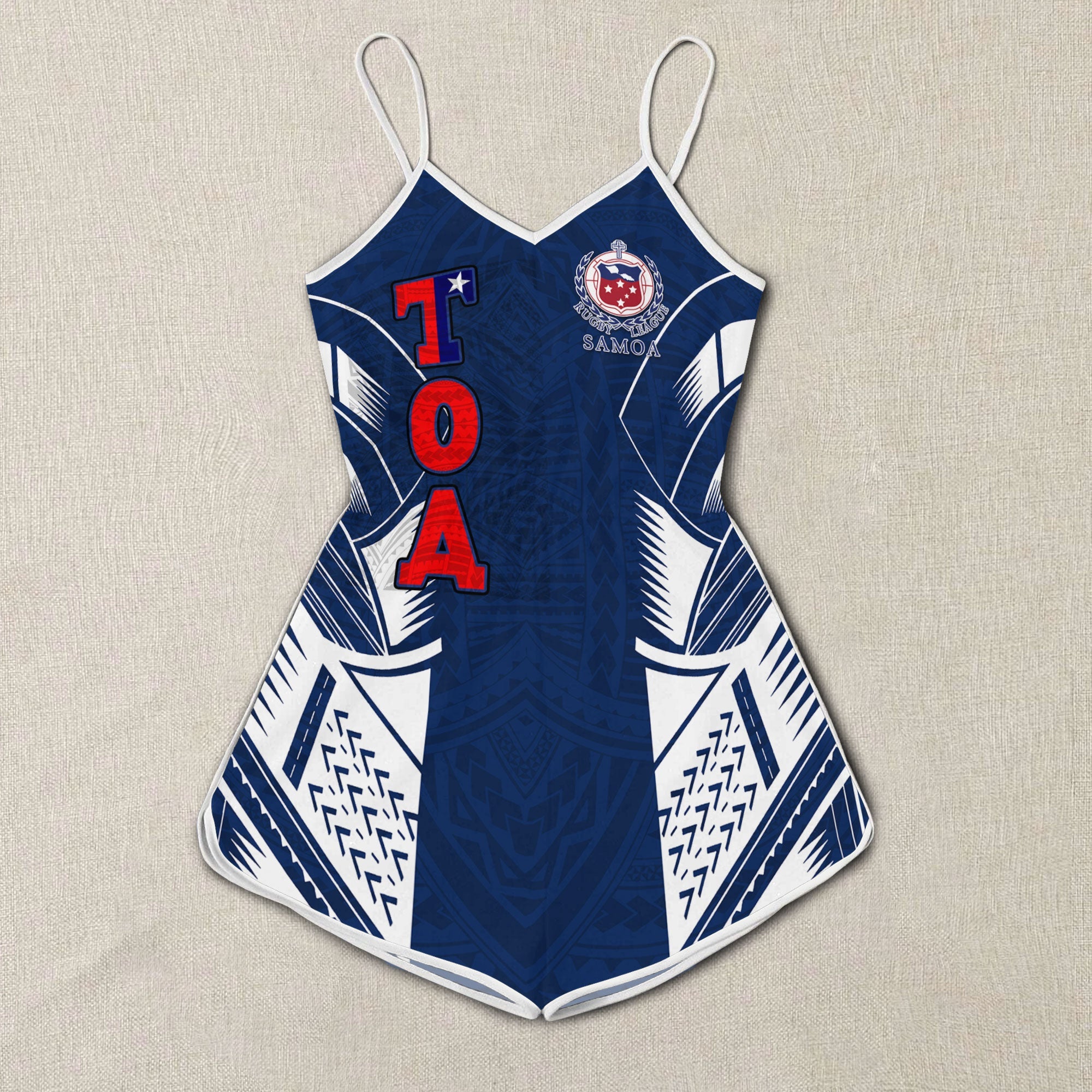 Custom TOA Samoa Rugby Women Romper