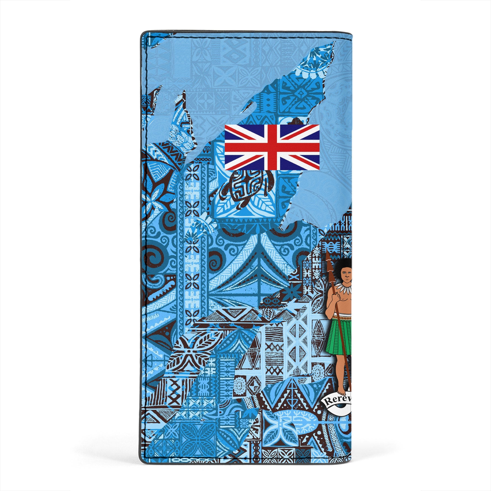 Fiji Flag & Coat Of Arms Leather Wallet