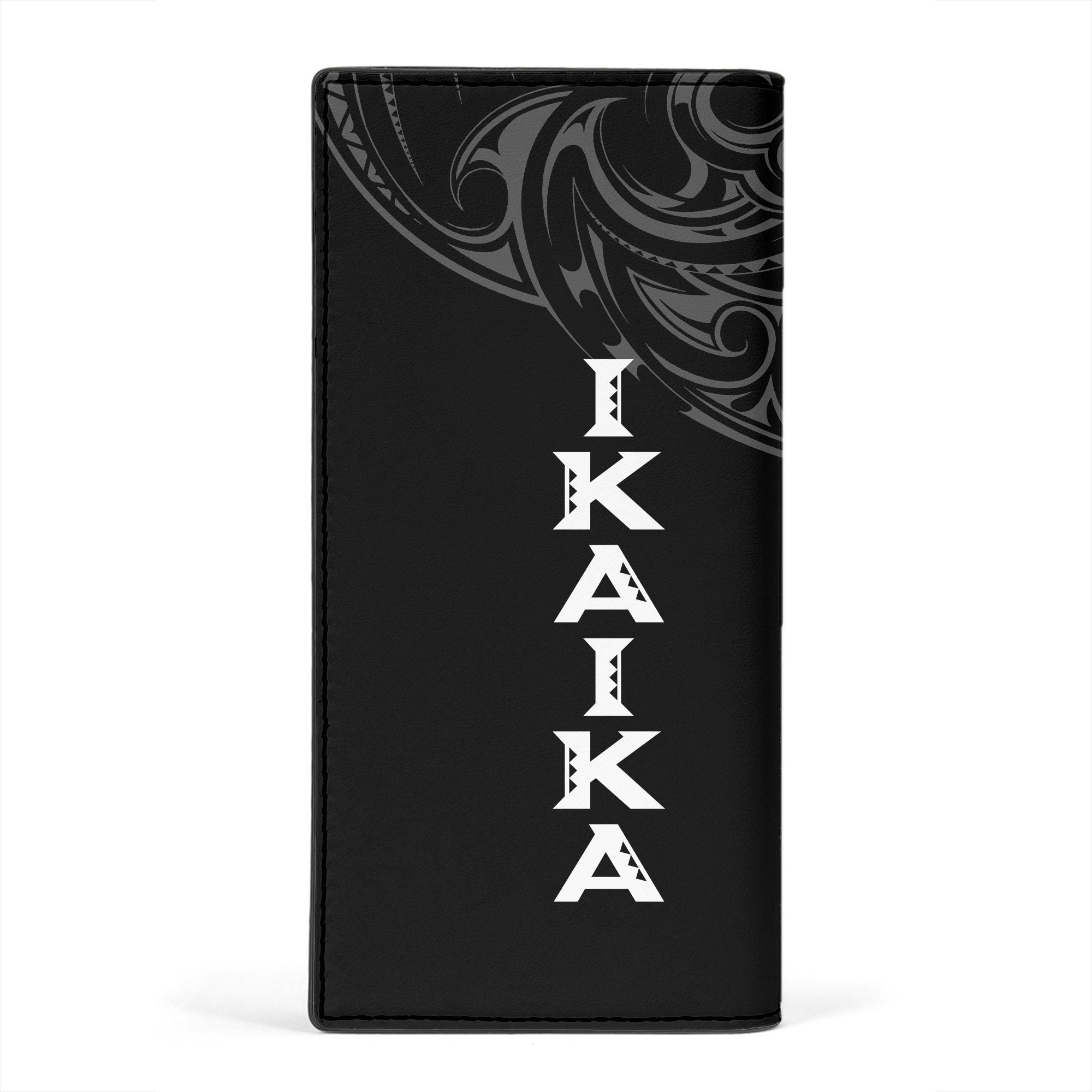 Hawaii Ikaika Warrior Leather Wallet Polynesian Style