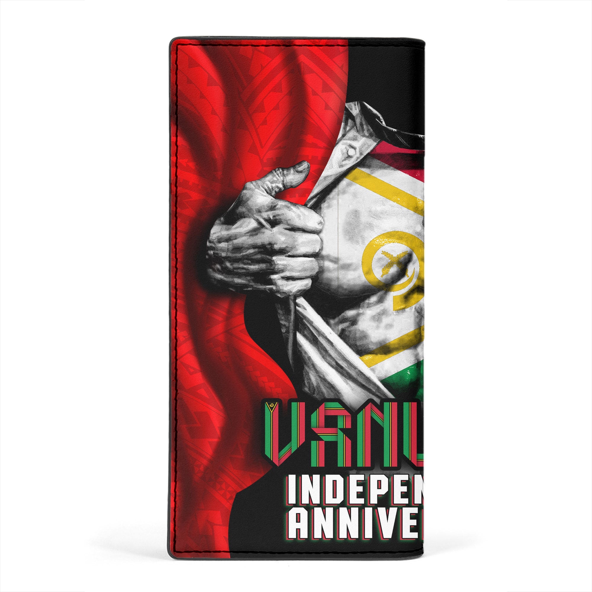 Vanuatu In Me Independence Day Leather Wallet 43rd Anniversary Style