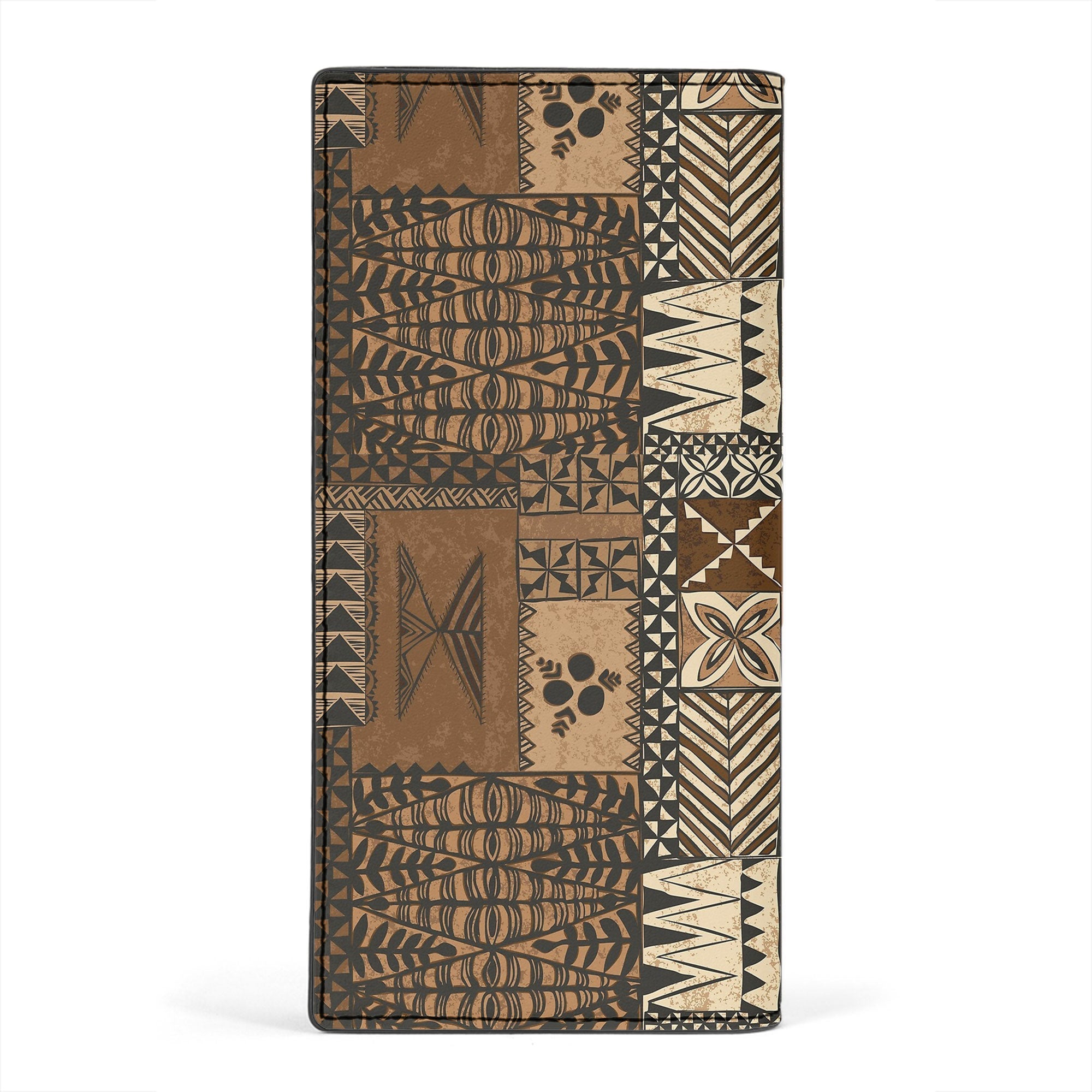 Tonga Leather Wallet Ngatu Tapa Style